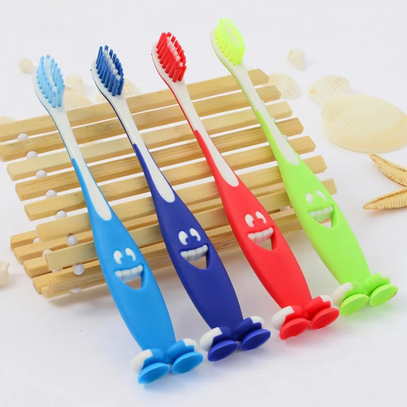 

4 Pcs/Lot Soft Bristle Oral Hygiene Mouth Clean Catoon Smile Kid Toothbrush Children Training Soft Toothbrush Kids Tooth Brush