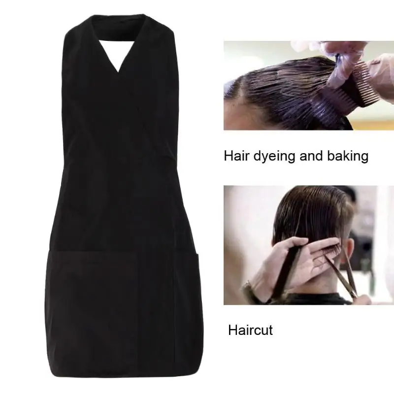 

Pro 3/4pockets Salon Hairdresser Professional Stylist Apron Gown Waterproof Hairdressing Cape Hair Cutting Clothes Styling Tools