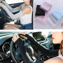 2 шт. спортивные рукава УФ Защита от солнца Противоскользящий ледяной шелк рукав Солнцезащитная манжета летние мужские и женские перчатки для уличной езды Новинка