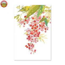 Живопись по номерам художественная краска по номерам Nandina domestica Hongye цветок Североевропейский свежий Европейский diy масло красный лист Nan Ti