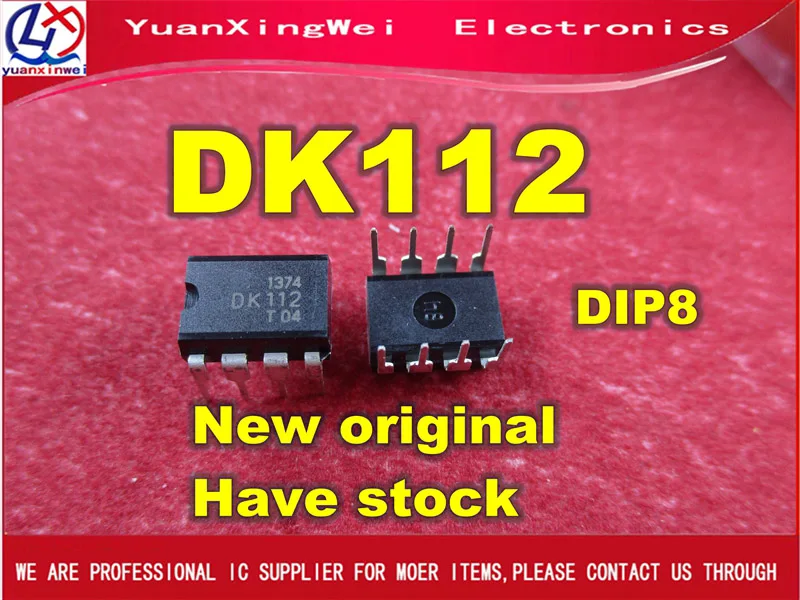 

10pcs/lot DK112 DIP8 DIP 12W AC-DC switching supply control chip DK new original