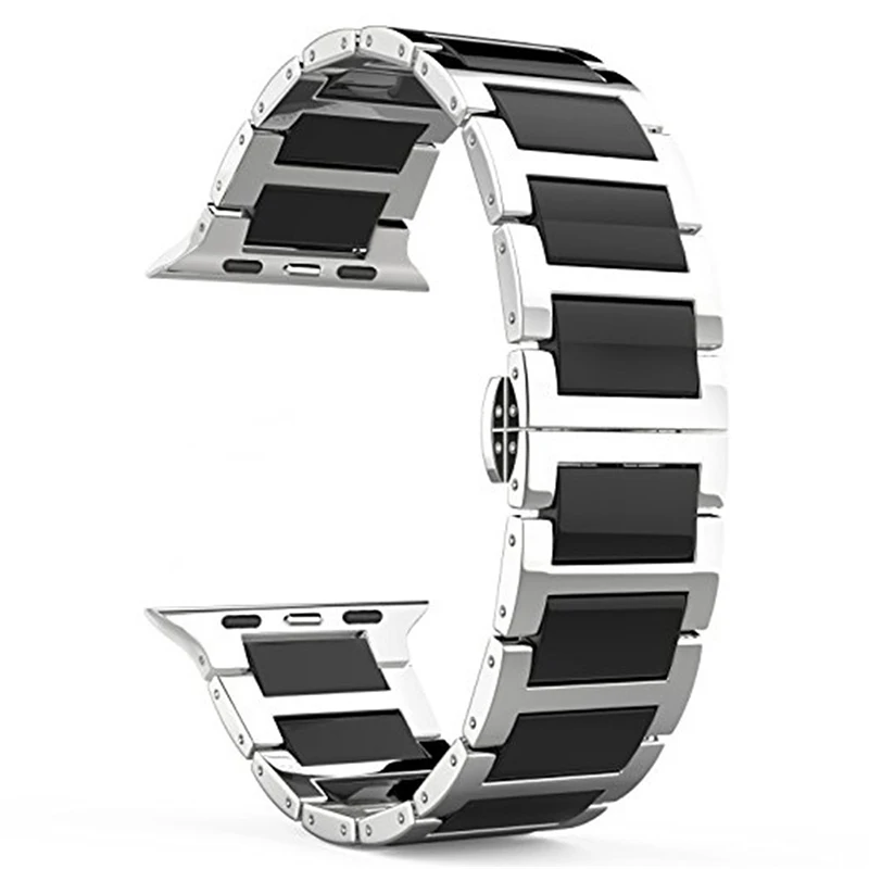 Керамика Нержавеющая сталь ремешок для Apple Watch для iwatch Смарт-часы ремешок замена запястье аксессуары браслет