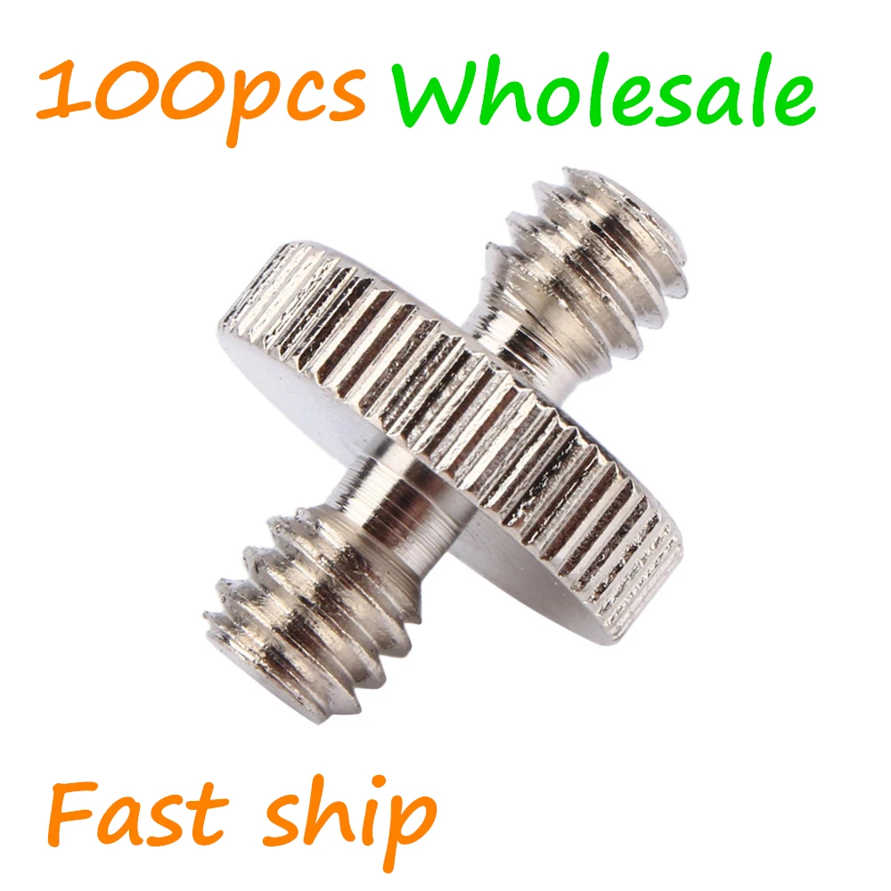 100 шт. оптовая продажа 1/4 &quot-1/4&quot винт штыревой к мужскому металлическому