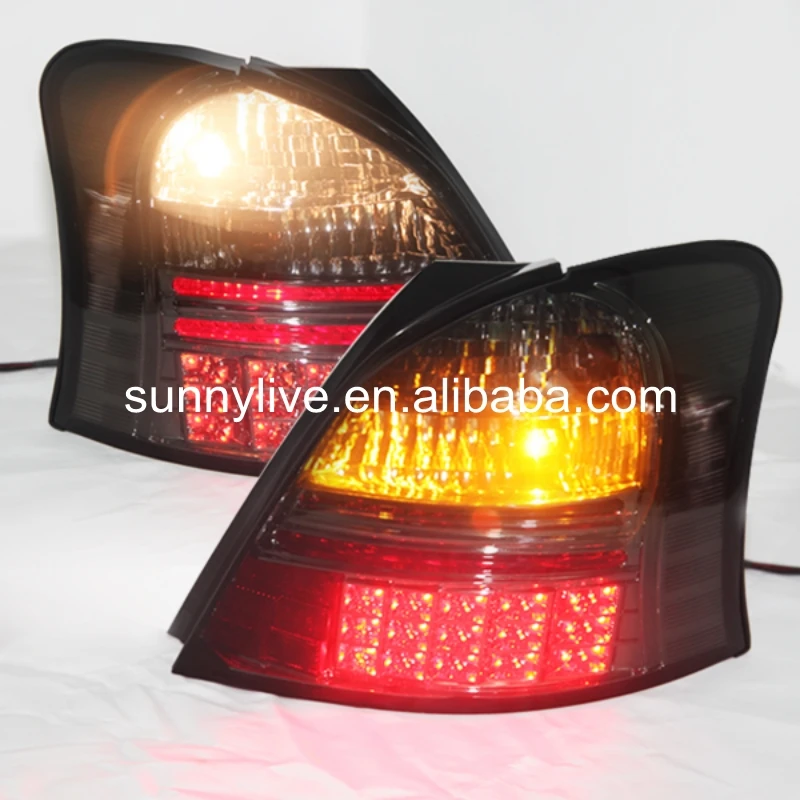 For TOYOTA Yaris LED Tail Light All Black 2006 2011 YEAR SN Stylein