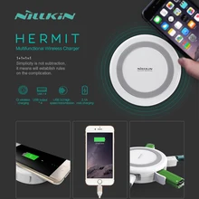4 Порты 2A Зарядное устройство+ USB Hub 3,0 данных Трансмиссия Nillkin Многофункциональный ЦИ Беспроводной Зарядное устройство для samsung S6 S7 Edge Plus