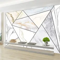 На заказ обои 3d Фреска стерео современный минималистский геометрический мраморная мозаика диван фон обои для стен 3d обои