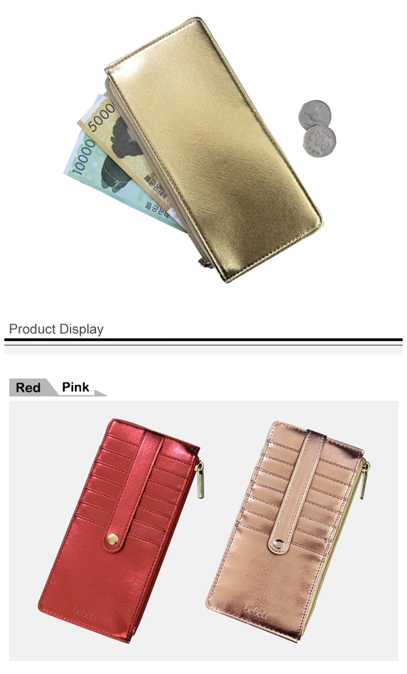 BELLO TUTTI, модные женские кошельки, длинный стильный кошелек, свежий Женский кошелек из искусственной кожи, простой дизайн, на молнии, держатель для карт, сумка-конверт