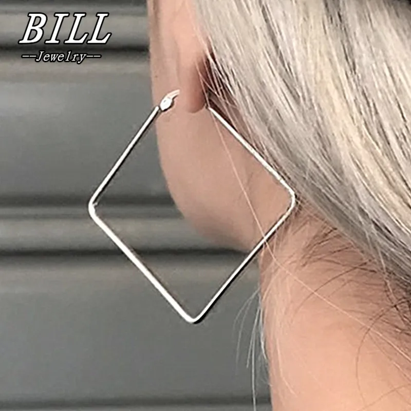 

ES163 Hyperbole Hoop Earrings For Women Fashion Jewelry Big Earring Brincos pendientes mujer European & American