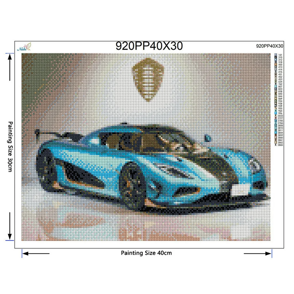 Diamond Embroidery Sports Car 3D Diamond Painting Full Rhinestones Picture Crystal Handmade Diy Kit