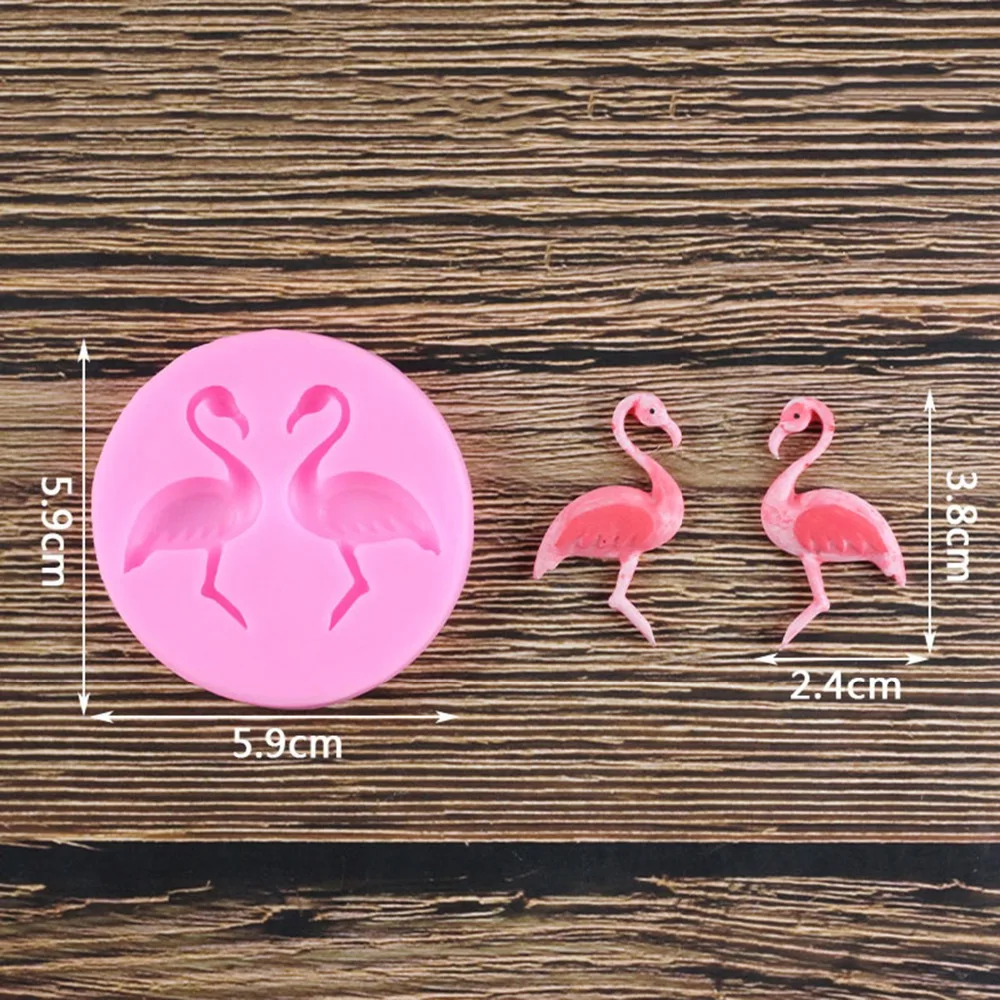 3D силиконовые формы для фламинго Формы кексов помадки DIY Инструменты украшения