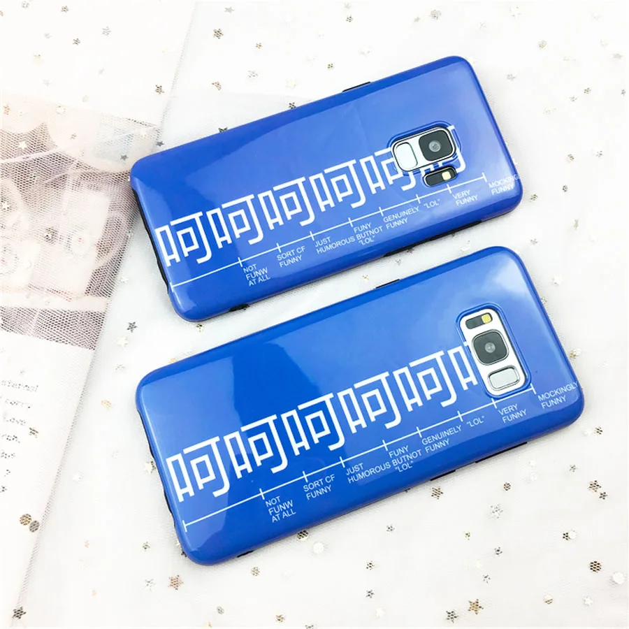 

For samsung galaxy s7 edge note 9 8 s8 s9 plus case Funny glossy letters patern soft silicon phone bag back cover Ritozcase