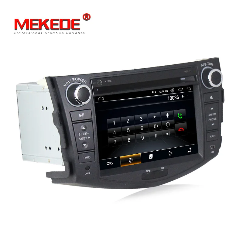 Top Capacitive screen Android 8.1 Car dvd Player For Toyota RAV4 Rav 4 2007 2008 2009 2010 2011 2 Din 1024*600 Car gps WIFI RDS BT 5