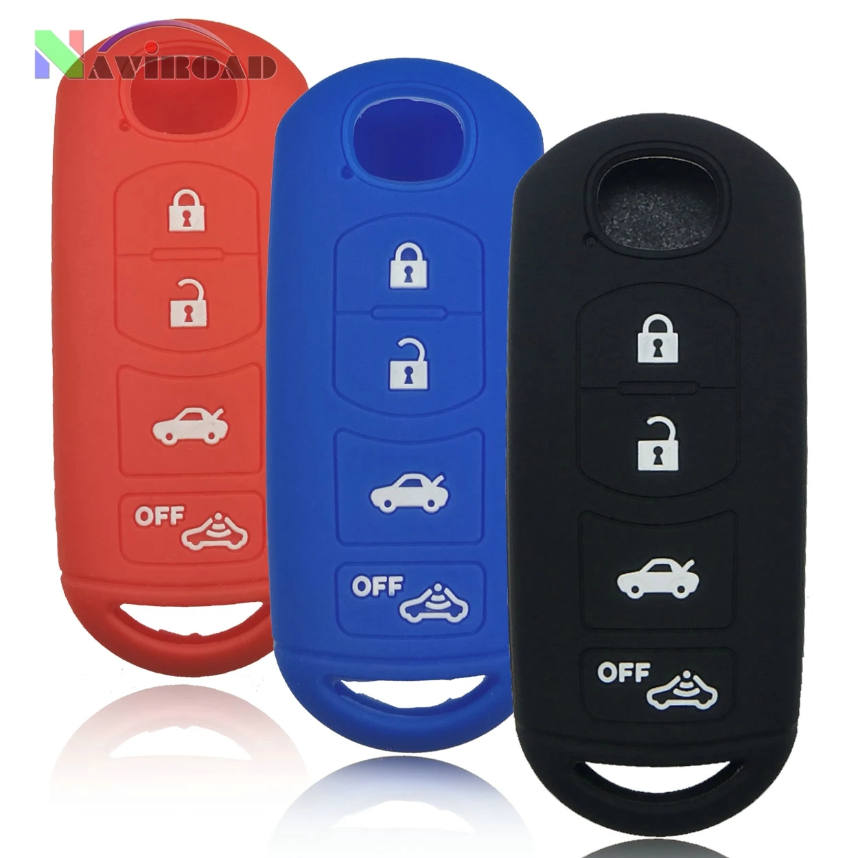 Silicone Fob Cover Jacket Smart Key Case Shell For Toyota Scion iA 2016