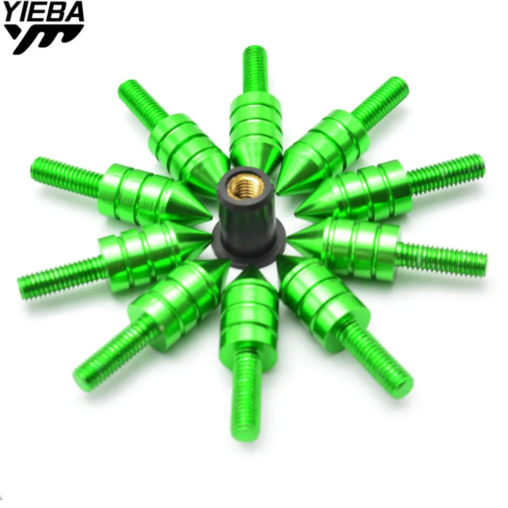 

For Suzuki DRZ 400 S/SM 00-11 RM 85 05-12 RM 125/250 04-12 YZF R125 YZF R15 YZF R25 R3 Motorcycle Windscreen Bolt Screw 10pcs