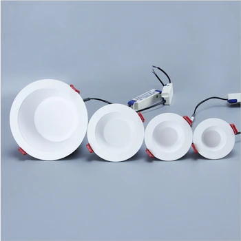 

200-240Vac input driver replaceable 7-40W aluminium COB corridor embedded built in sprung roof dropped ceiling led down light