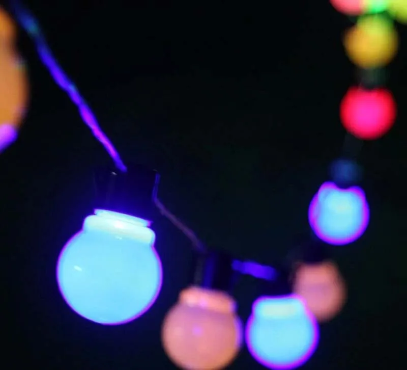 10 м 38 шаров Luces Navidad светодиодный гирлянда сказочные огни Рождественские Огни наружное свадебное оформление лампы Guirlande Lumineuse Boule