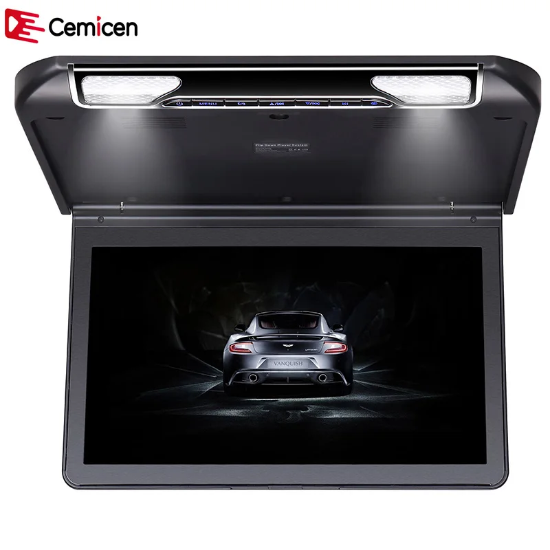 Монитор Cemicen 13 3 дюйма с откидной крышей Полноразмерным экраном 1920*1080 MP5 плеером HDMI