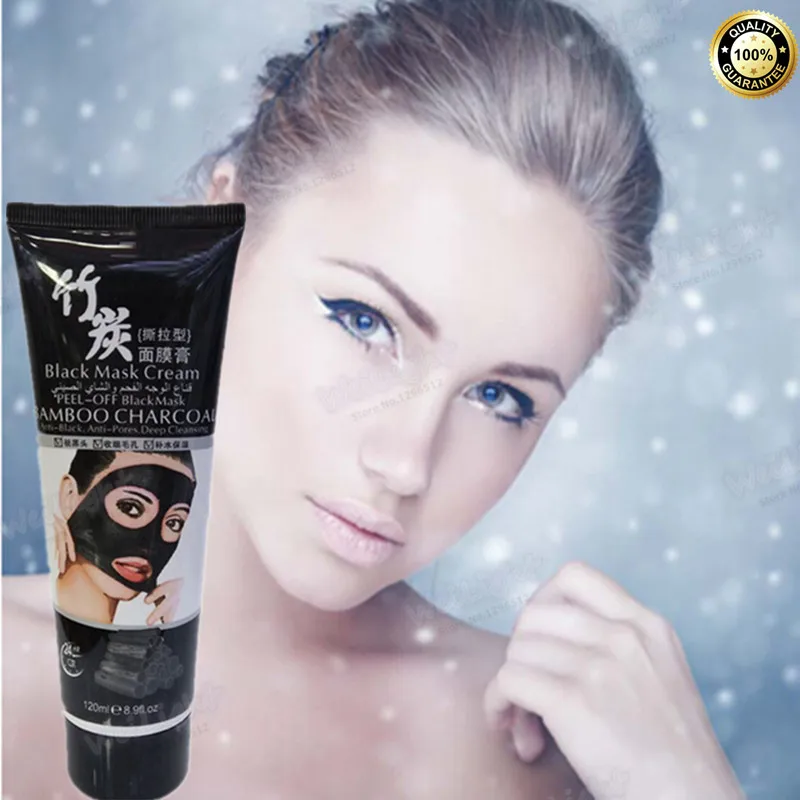 120ml Suction Black Mask Facial Fast Blackhead Remover Peeling Acne Treatments Peel off black mask cream | Красота и здоровье