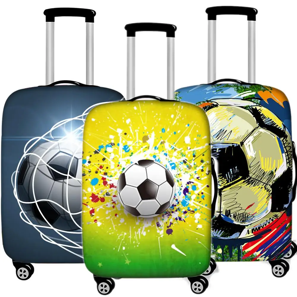 

Creative 3D Football Luggage Cover Protective Case Waterproof Thicken Elastic Suitcase Case For 18 - 32 Inche Travel Accessorie