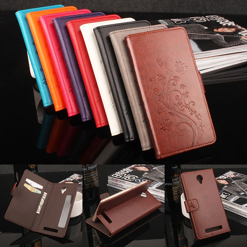 

HongBaiwei for Blackview BV5000 Case Leather Printed Flower Flip Wallet Phone Bag Case for Blackview BV5000 Card Holder Case