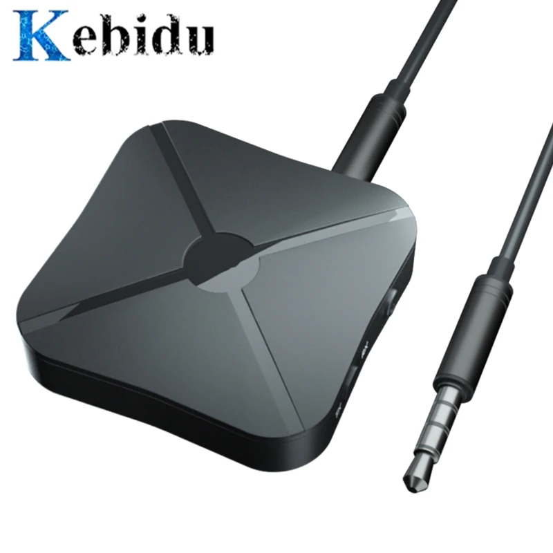 

kebidu Bluetooth Adapter V4.2 Receiver Transmitter Wireless With 3.5MM AUX Audio 2 in 1 For Home TV Car Speaker Headphone Phone