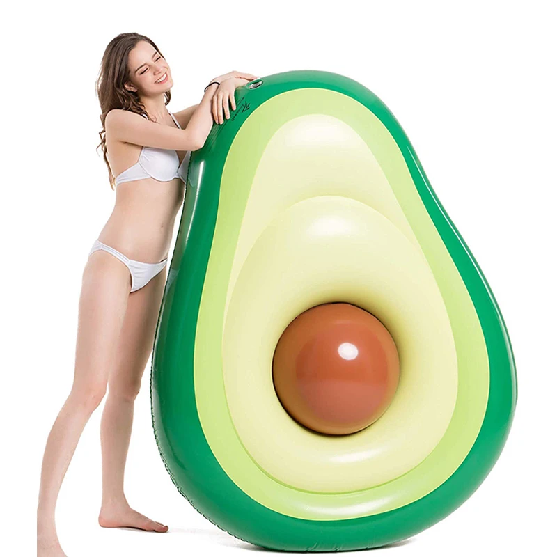 

Avocado Pool Float Inflatable Giant Floats With Rapid Valves Pool Party Beach Swimming Raft Floaty Lounger Decorations Toys Game