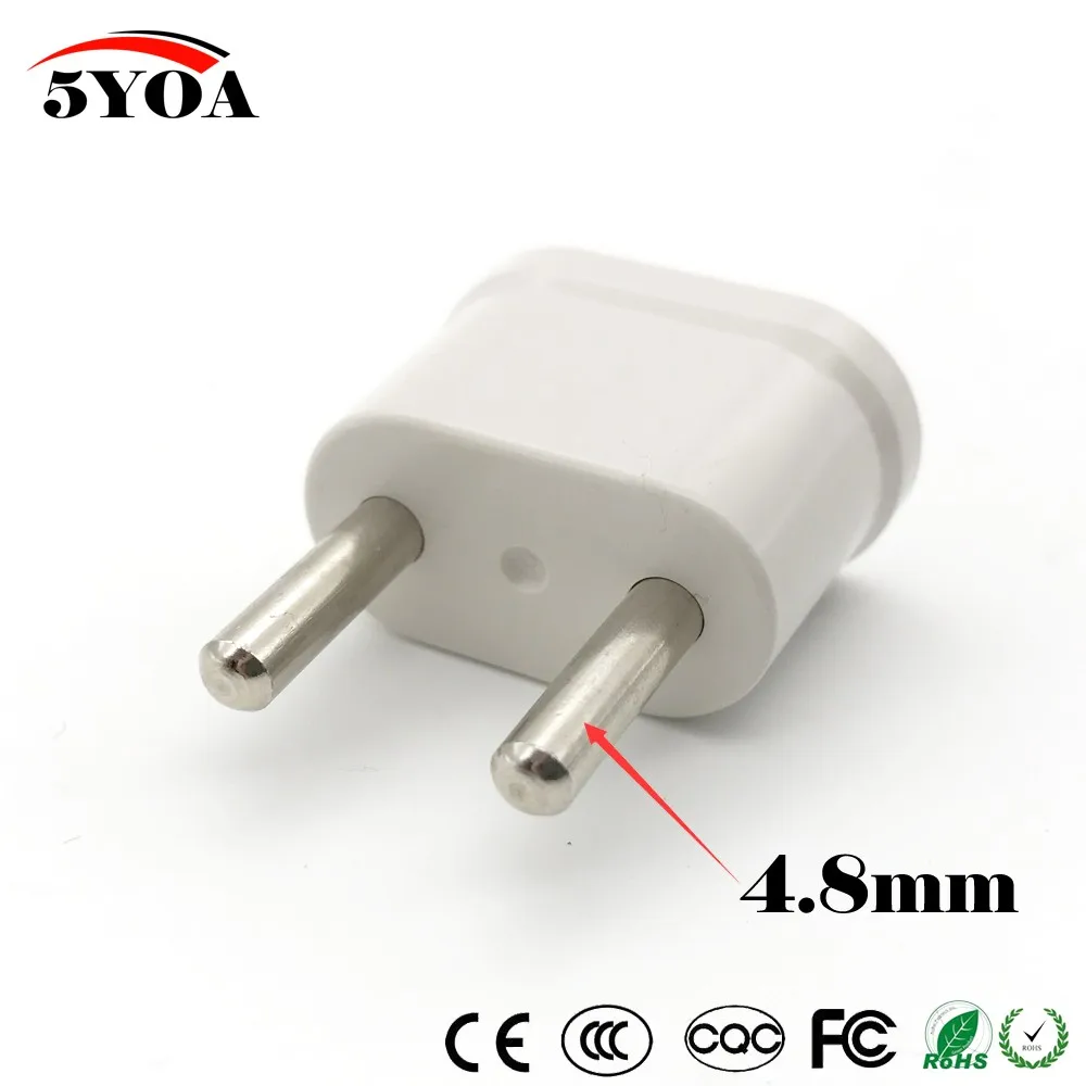 2 шт. США в ЕС ЕВРО Европа дорожный адаптер питания зарядное устройство конвертер