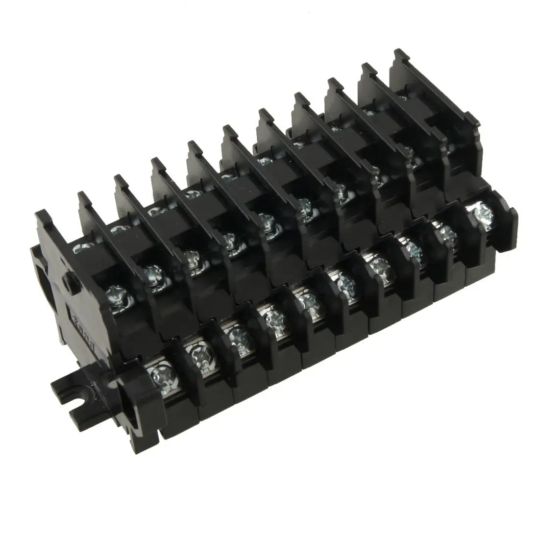 

High Quality Brand 600V 10A 10 Position Double Level Screw Terminal Block Strip