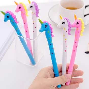 

Kawaii Cartoon Unicorn Star gel pen Black Ink Signing Pen Writing Tool School Office Supply Student Stationery
