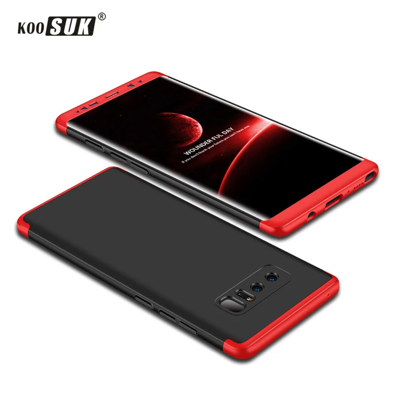 

360 Full Protect Case For Samsung Note 8 Back Cover Fundas Fashion Matte Phone Cover For Samsung Galaxy Note8 Shell Case Coque