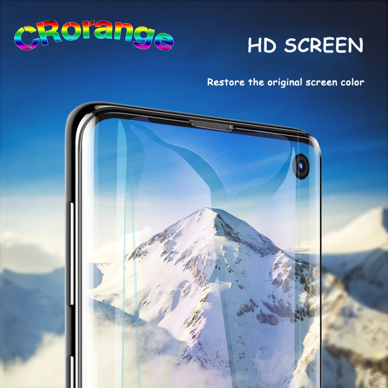 

UV Full Glue Screen Protector For Samsung S10e S10 lite Tempered Glass Full Cover UV Light Liquid for Samsung Galaxy S10 Plus