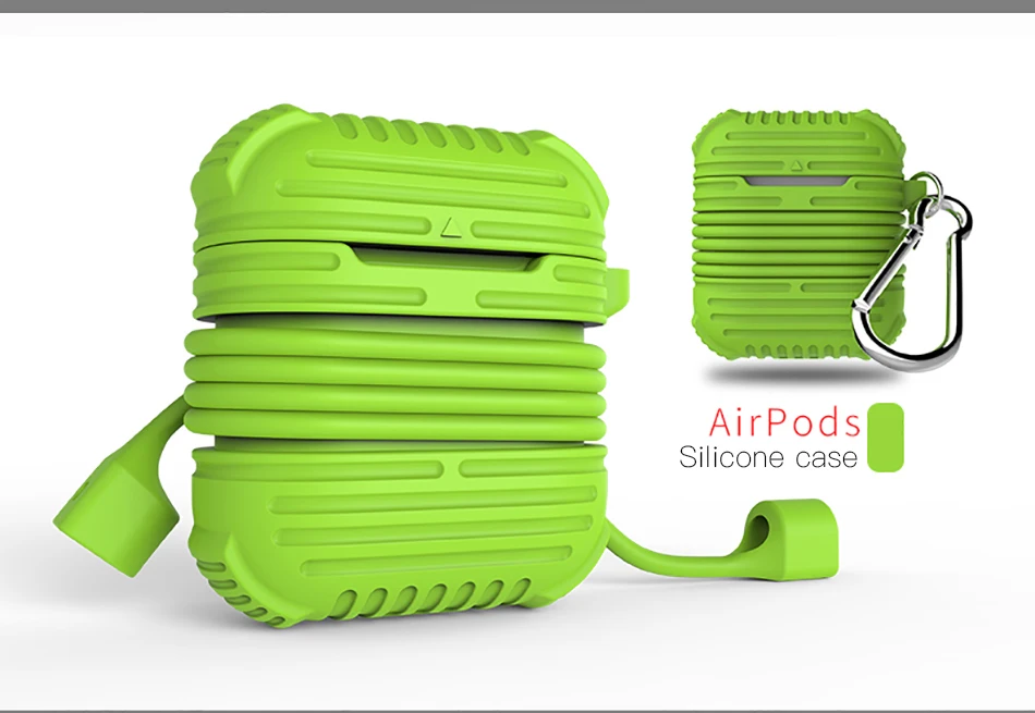 !ACCEZZ For AirPod Earphone Case Protective Skin Cover Bag 2 in 1 Set For Apple Airpods Bluetooth Wireless Headphone Charger Box (11)