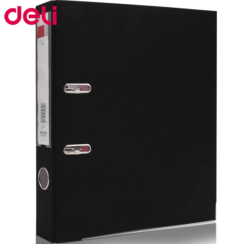 

Deli documents holder office supply black 215*310*55mm PVC A4 lever arch file filling products