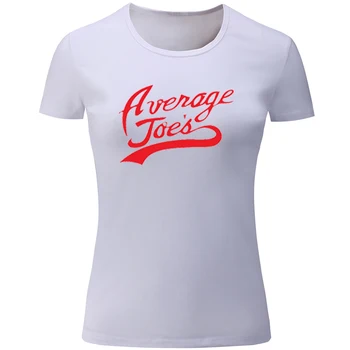 

Dodgeball Average Joe's Joes GYM Arrow Tie Planet Design Womens Ladies Printing Graphic Tee Short Sleeve Cotton