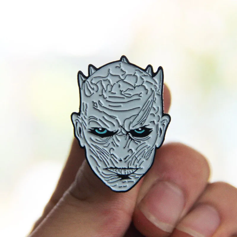 

Game of Thrones Night's King Brooch Song of Ice and Fire Daenerys Targaryen Jon Snow Pin Badge Lapel backpack Brooches Jewelry