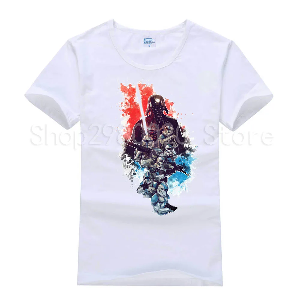 

Fashion Men star wars customized t-shirt The Darth King retro printed cool tops short sleeve o-neck casual tee shirts