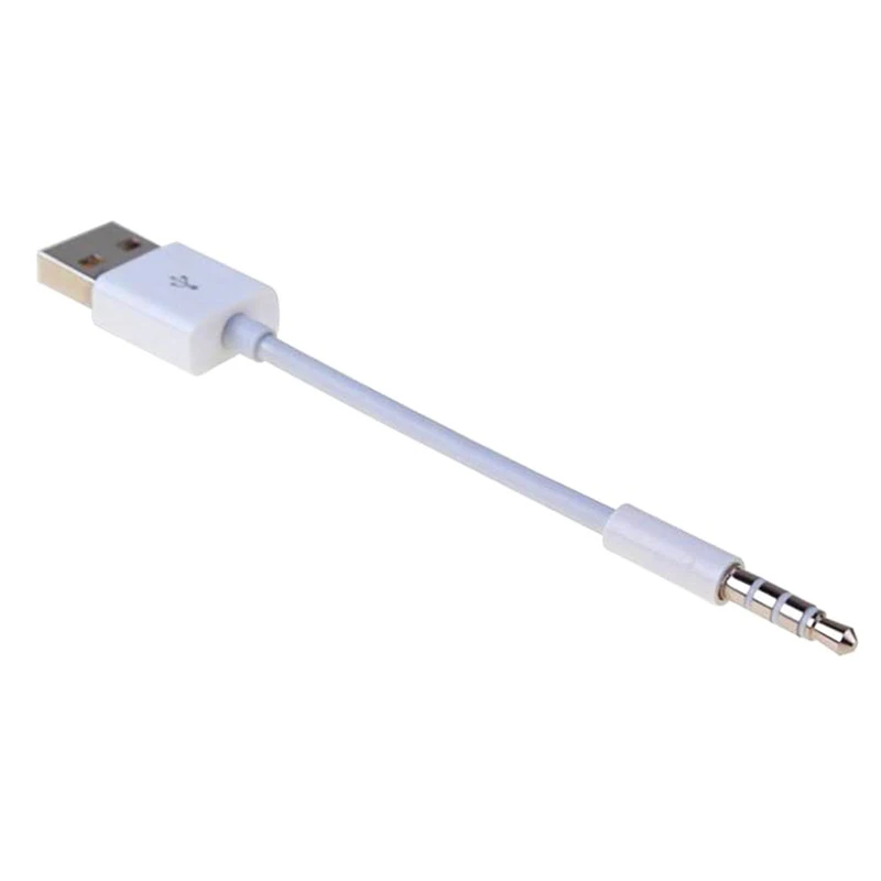 Larryjoe 3,5 мм разъем для USB 2,0 Синхронизация данных зарядное устройство Передача аудио кабель-адаптер Шнур для Apple iPod Shuffle 3rd 4th 5th 6th