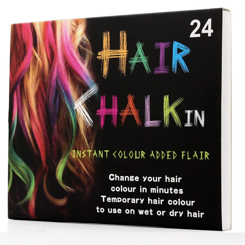 Hot Sale 1 SET 24 Colors Non-toxic Hair Chalk DIY Easy Temporary Salon Colors Hair Chalk Dye Soft Hair Pastels Kit Hair Beauty Hot Sale 1 SET 24 Colors Non-toxic Hair Chalk DIY Easy Temporary Salon Colors Hair Chalk Dye Soft Hair Pastels Kit Hair Beauty