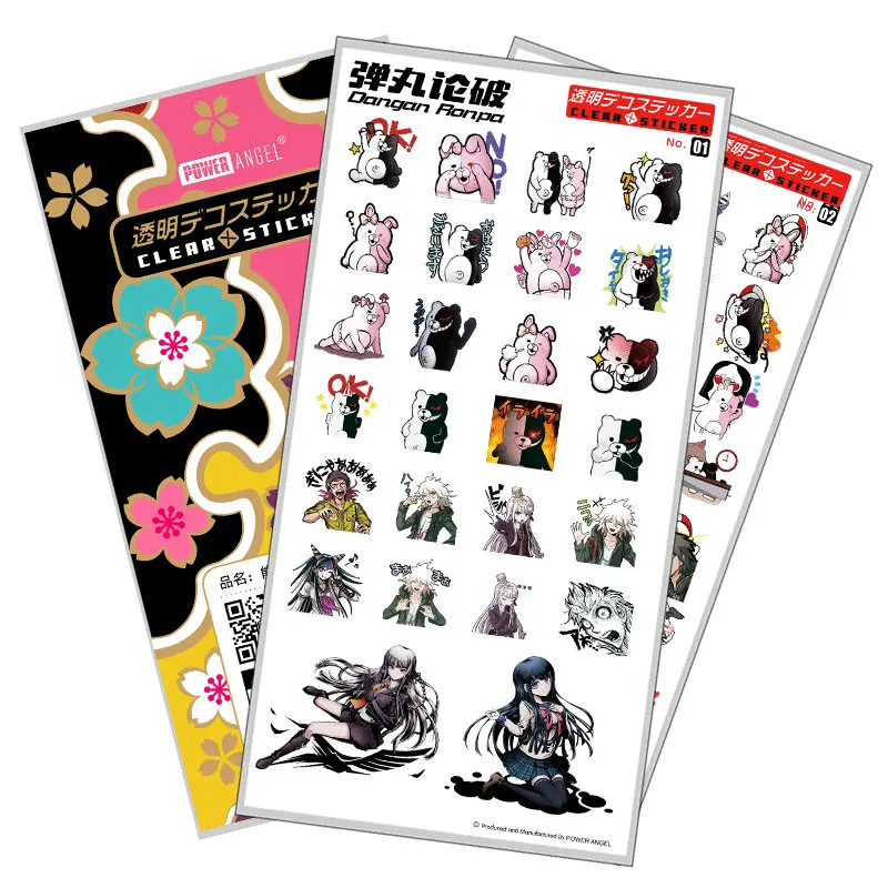Аниме Danganronpa Monokuma Роскошные наклейки для Мобильный телефон ноутбук Книга