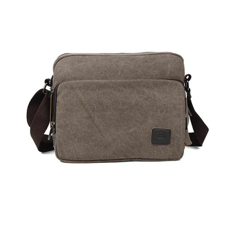 

2018 New Men's Canvas Crossbody Messenger Shoulder Casual Book school Travel Military Multipurpose Bag