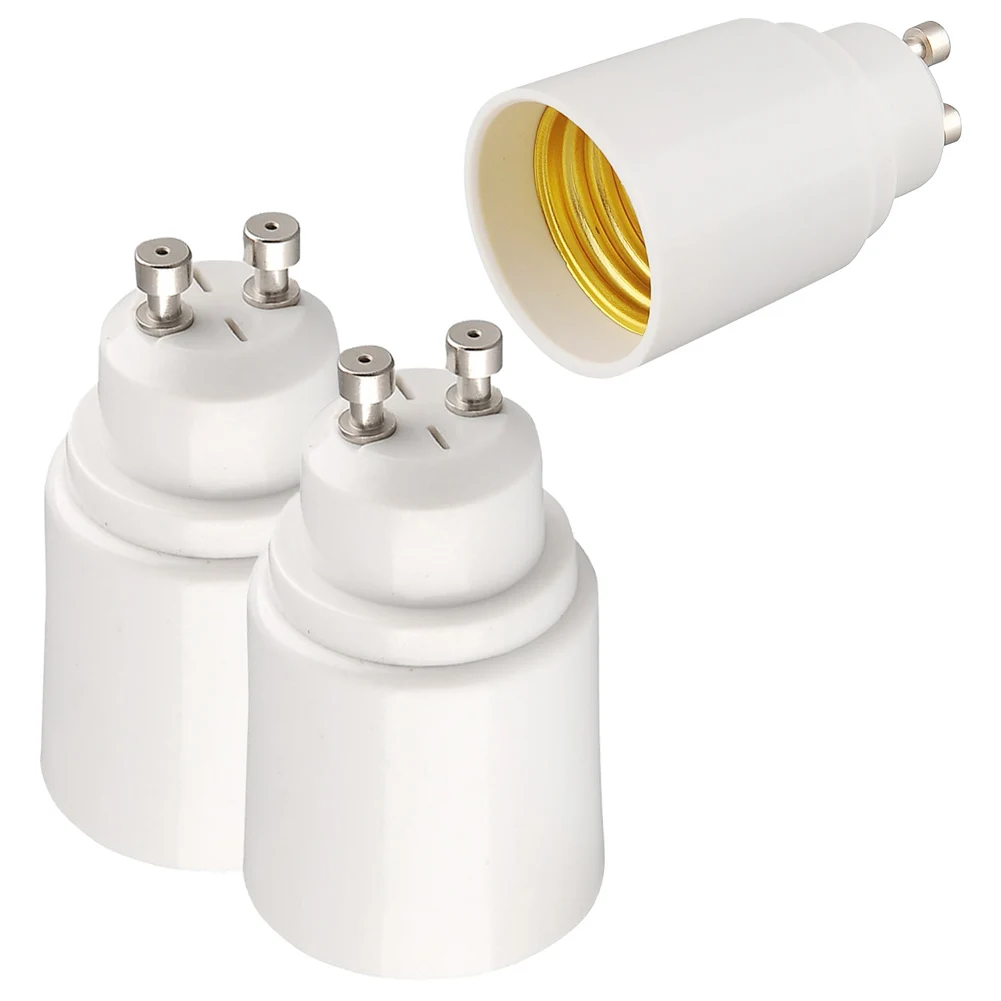 

GU10 to E27 Lamp Holder Base Bulb Socket Adapter GU10 Male To E27 Female Fireproof LED Lighting Adapter Converter