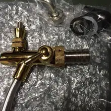 Ресторан kegerator кран homebrew Регулируемый пивной кран позолоченный, латунный пивной бочонок Соединительный кран/кофе машина кран