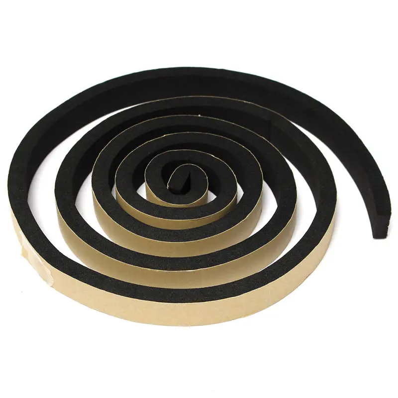 

2M 20x10mm Black EPDM Lightweight Self Adhesive Foam Sealing Tape Waterproof Door Seal Strip Draught Excluder EPDM Rubber