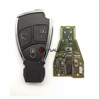 

KEYECU New Smart Remote Key Fob 3 Button 433Mhz for Mercedes-Benz Uncut with logo