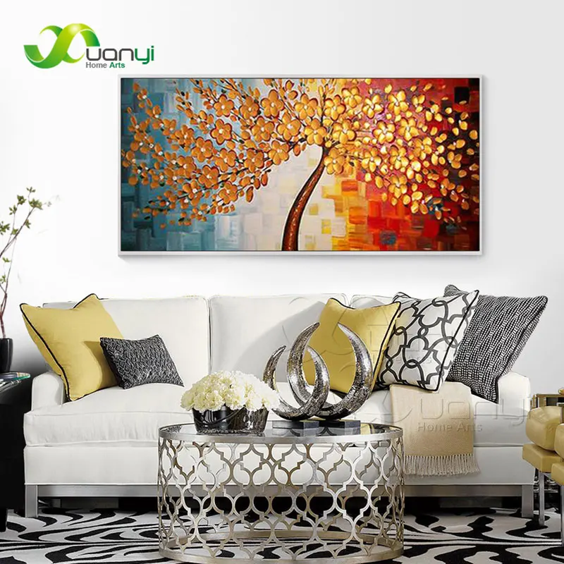 

Handpainted Palette Knife Flower Painting Handmade Oil Painting On Canvas Modern Wall Art Picture Cuadros Decoraction Unframed