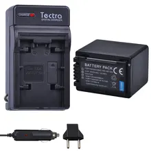 Tectra 1 шт 3900 mAh VW-VBT380 VWVBT380 Батарея для Panasonic HC-V180GK HC-WX970GK HC-V380GK HC-W580GK V380 + AC Зарядное устройство + Прокат Plug