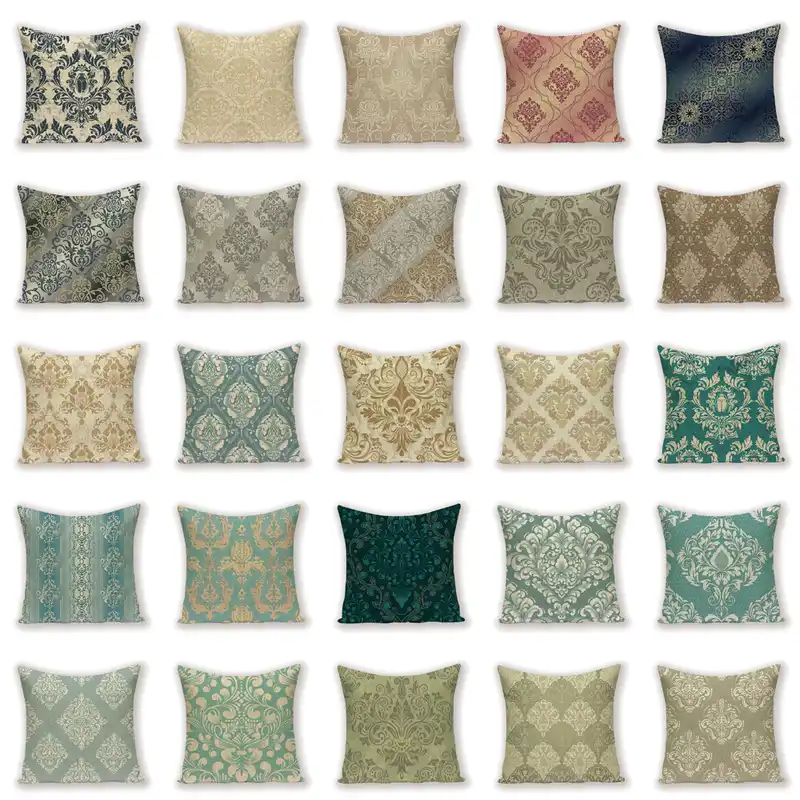 Nordic Home Decorative Throw Pillows Vintage Decorative Cushion Covers Luxury Living Room Cushions Green Gold Pillowcase 45 45 Aliexpress