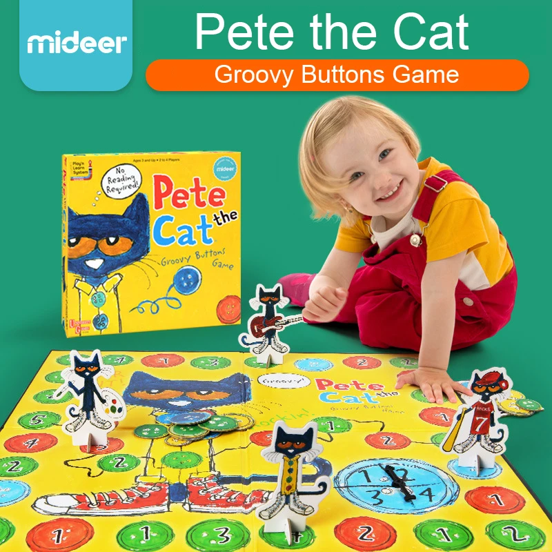 MiDeer Pete the Cat Groovy Интерактивная детская игрушка для детей и родителей 3Y