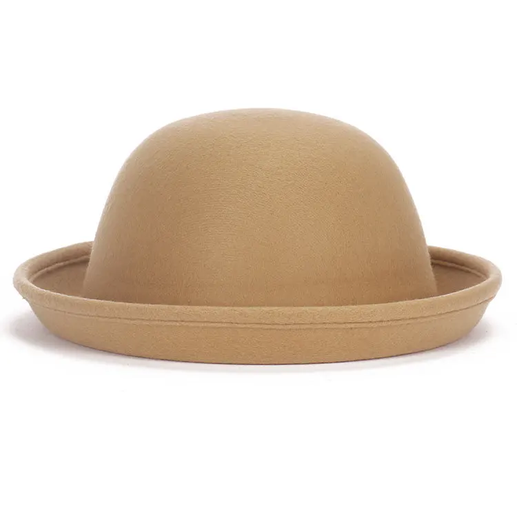 BomHCS простые женские осенне-зимние фетровые женские модные шерстяные круглые шапки 16921MZ2
