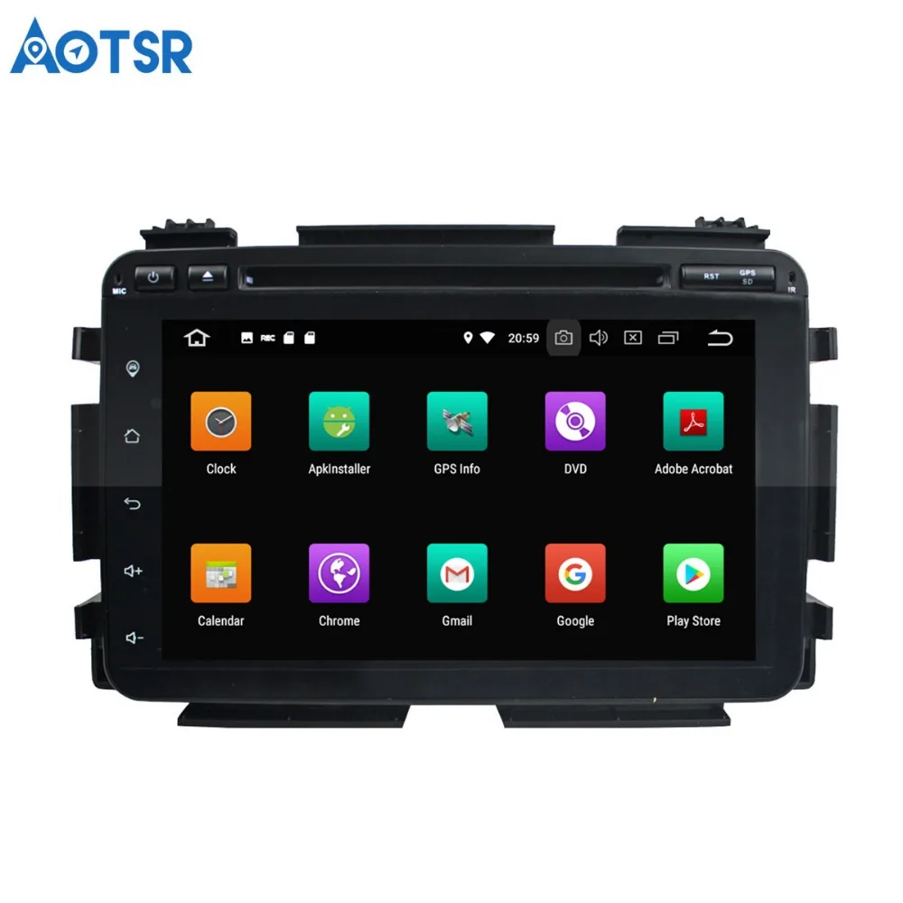 Автомобильный DVD плеер Aotsr Android 8 0 7 1 GPS навигация для Honda HRV 2015 VEZEL мультимедийный